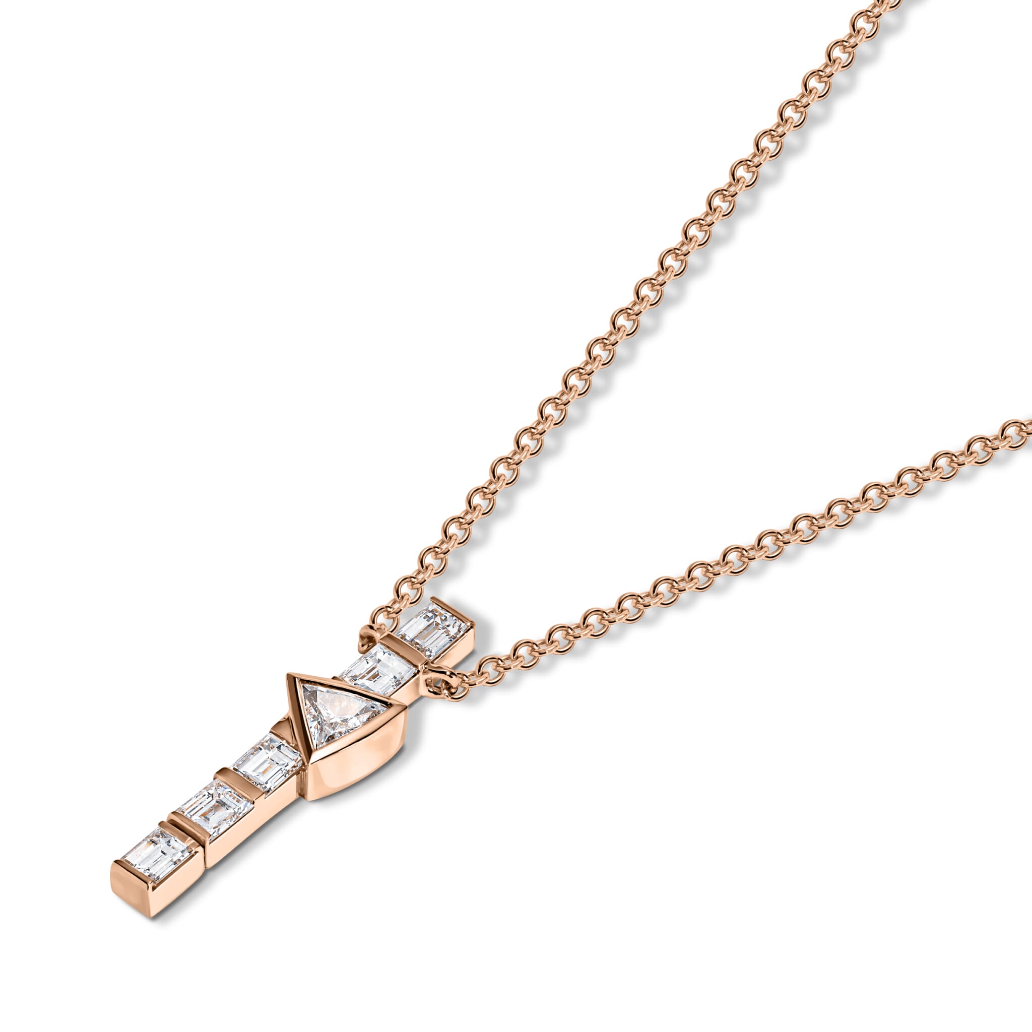 AXIS NECKLACE | Pendant White Gold