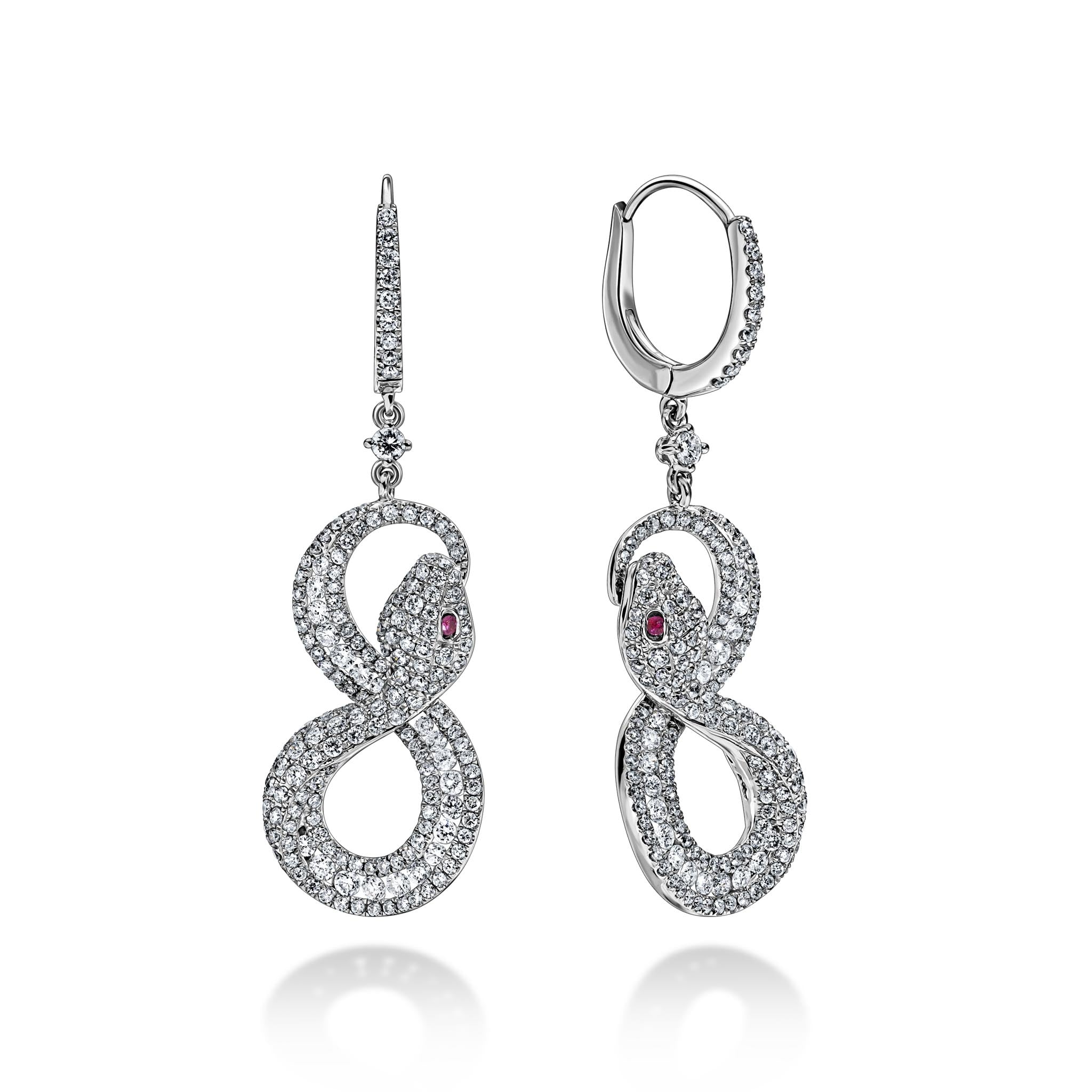 SNAKE EYE | Diamonds & Gold Earrings
