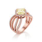 RIVER | 2.20 CT Yellow Diamond Ring