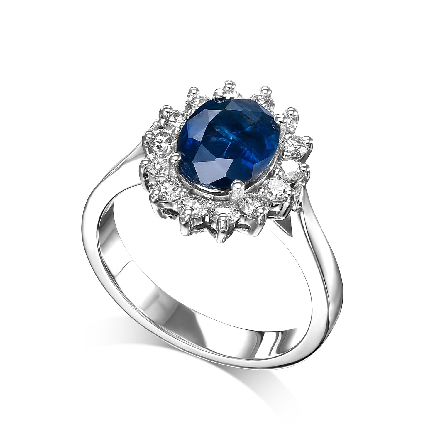 DIANA | טבעת ספיר ויהלומים טבעיים