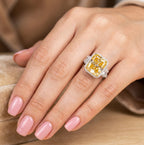 THE SPARKLIN YELLOW | טבעת יהלומים טבעיים