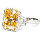 THE SPARKLIN YELLOW | טבעת יהלומים טבעיים