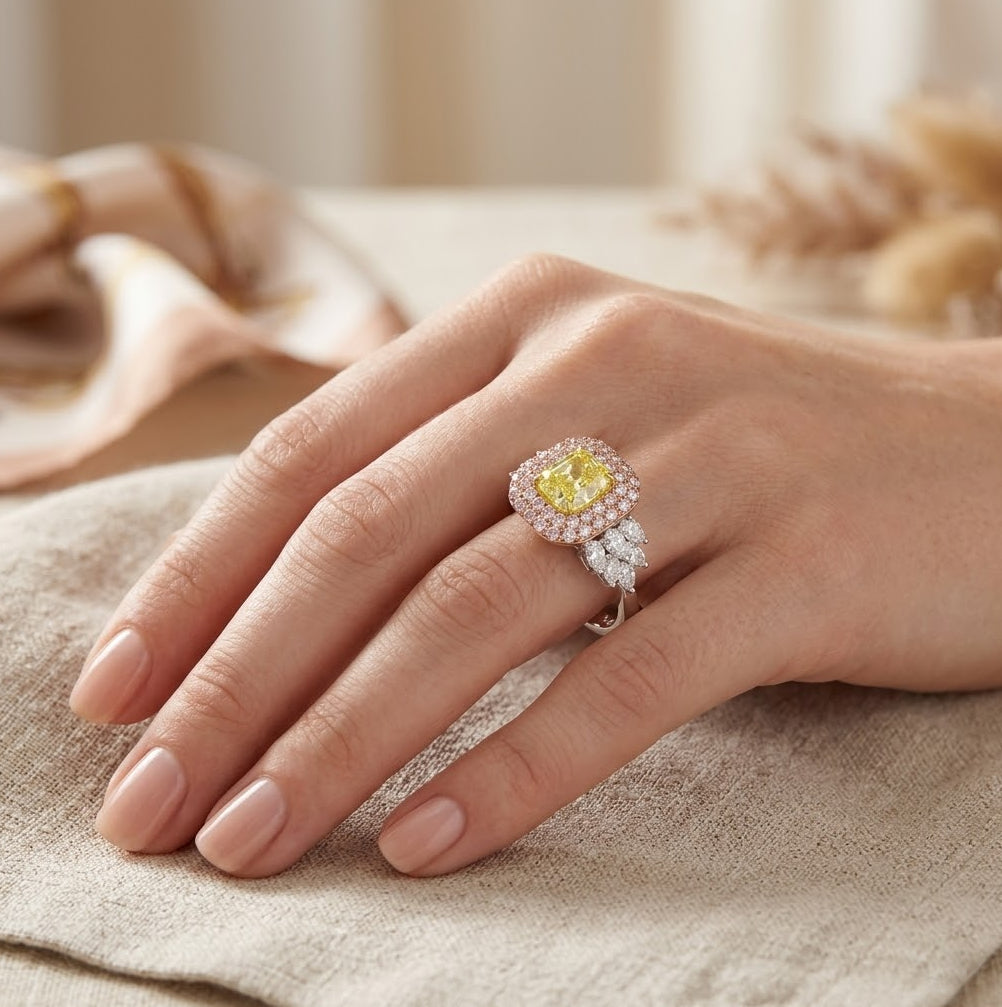 THE EXOTIC RING | טבעת יהלומים טבעיים