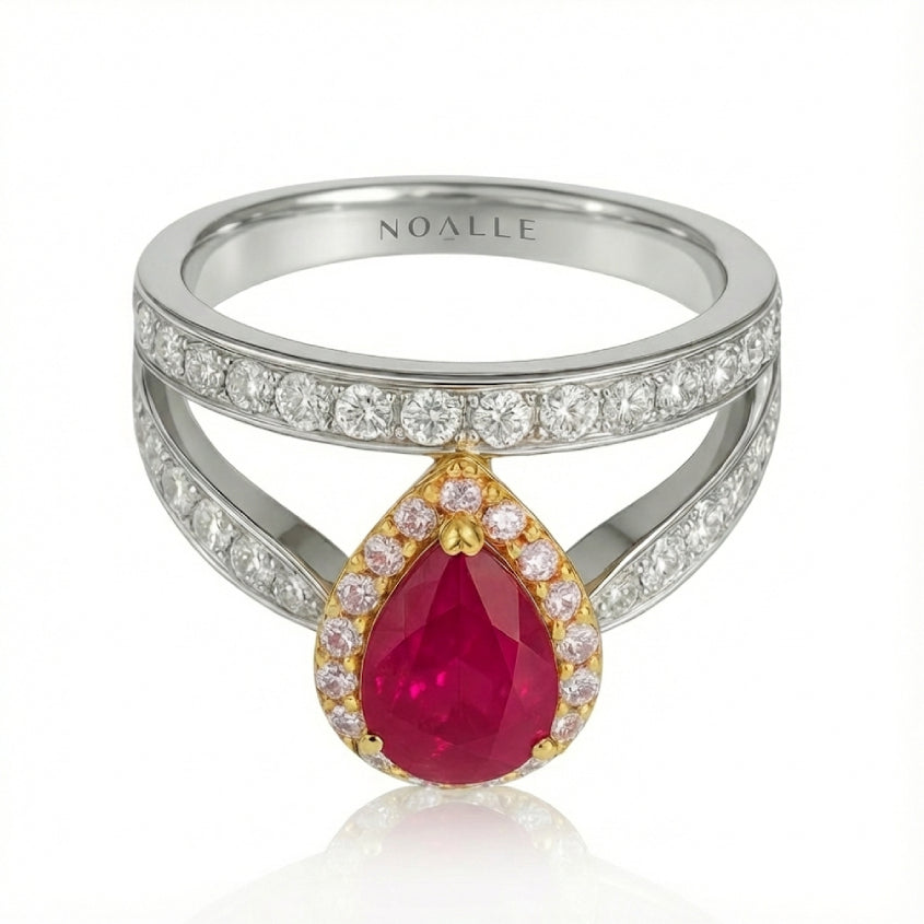 FOREST TEAR | Ring White Gold