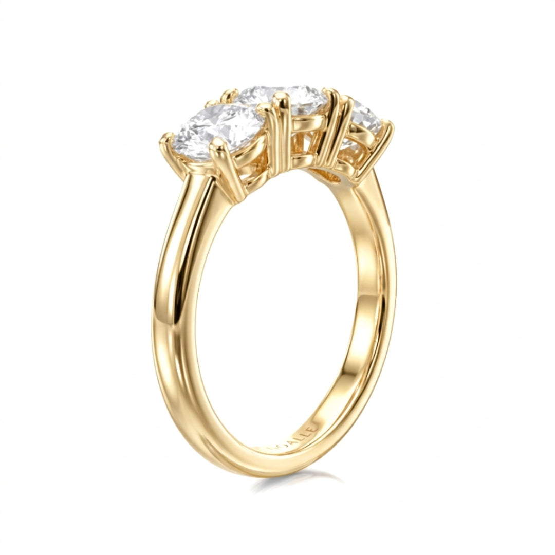 3 Stones Fire | 3 Diamonds Ring