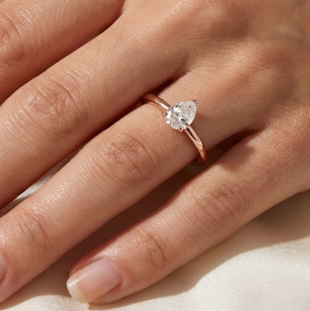 AURORA DROP | Ring White Gold