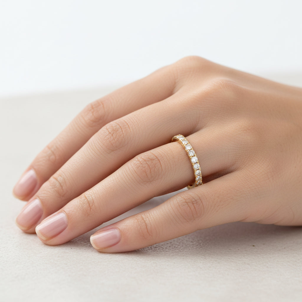 INFINITY BAND | Ring White Gold