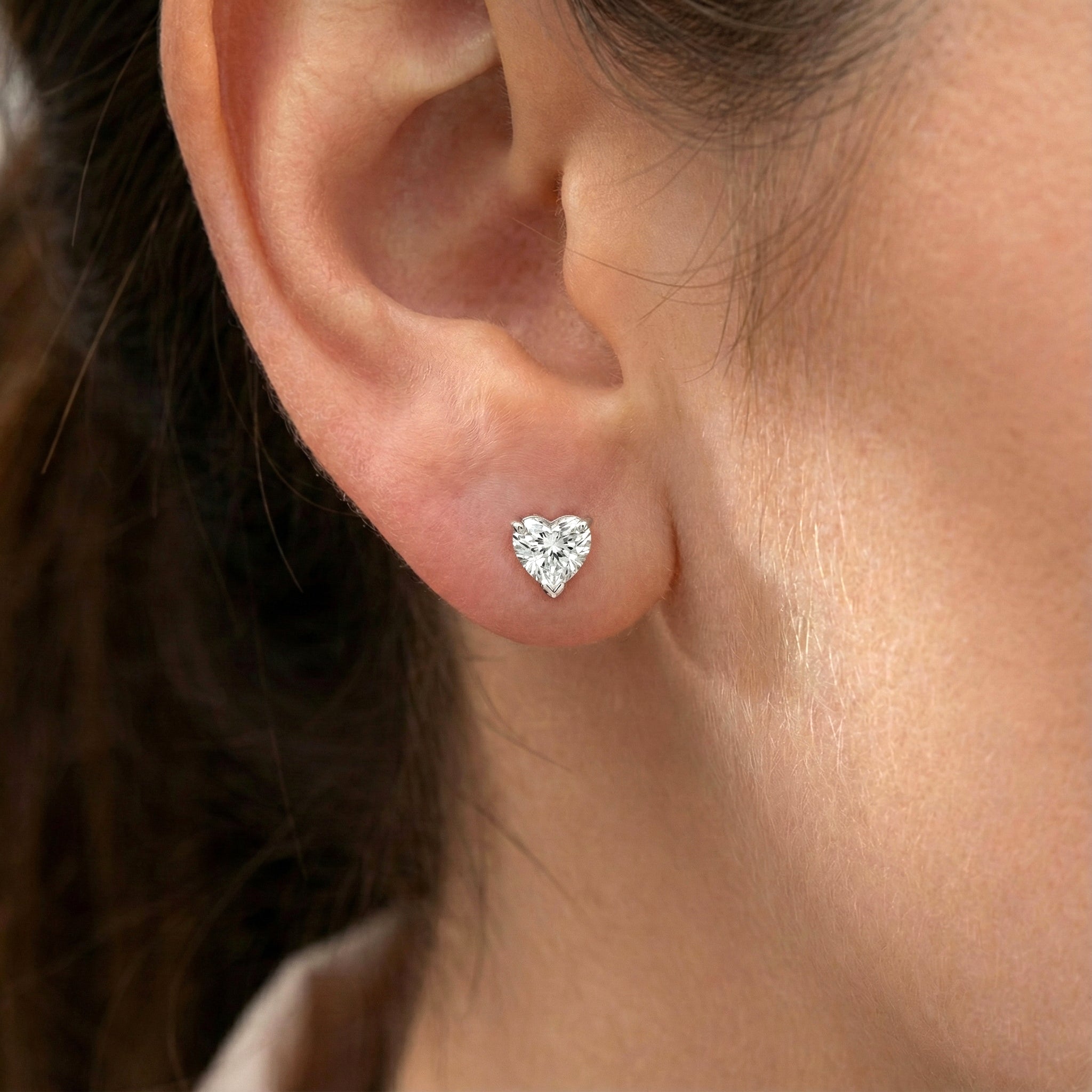 NOA'S HEART | Earrings White Gold
