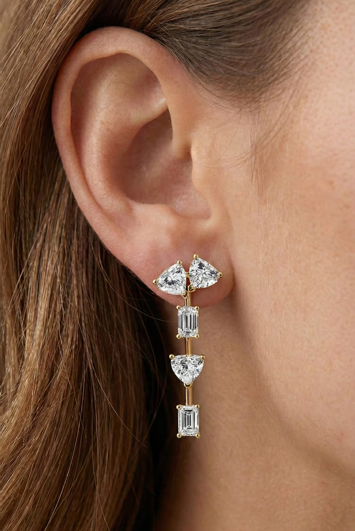 AURORA FLOW | Earrings White Gold