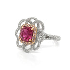 ROSE BLOOM RING | טבעת אבן חן ויהלומים טבעיים