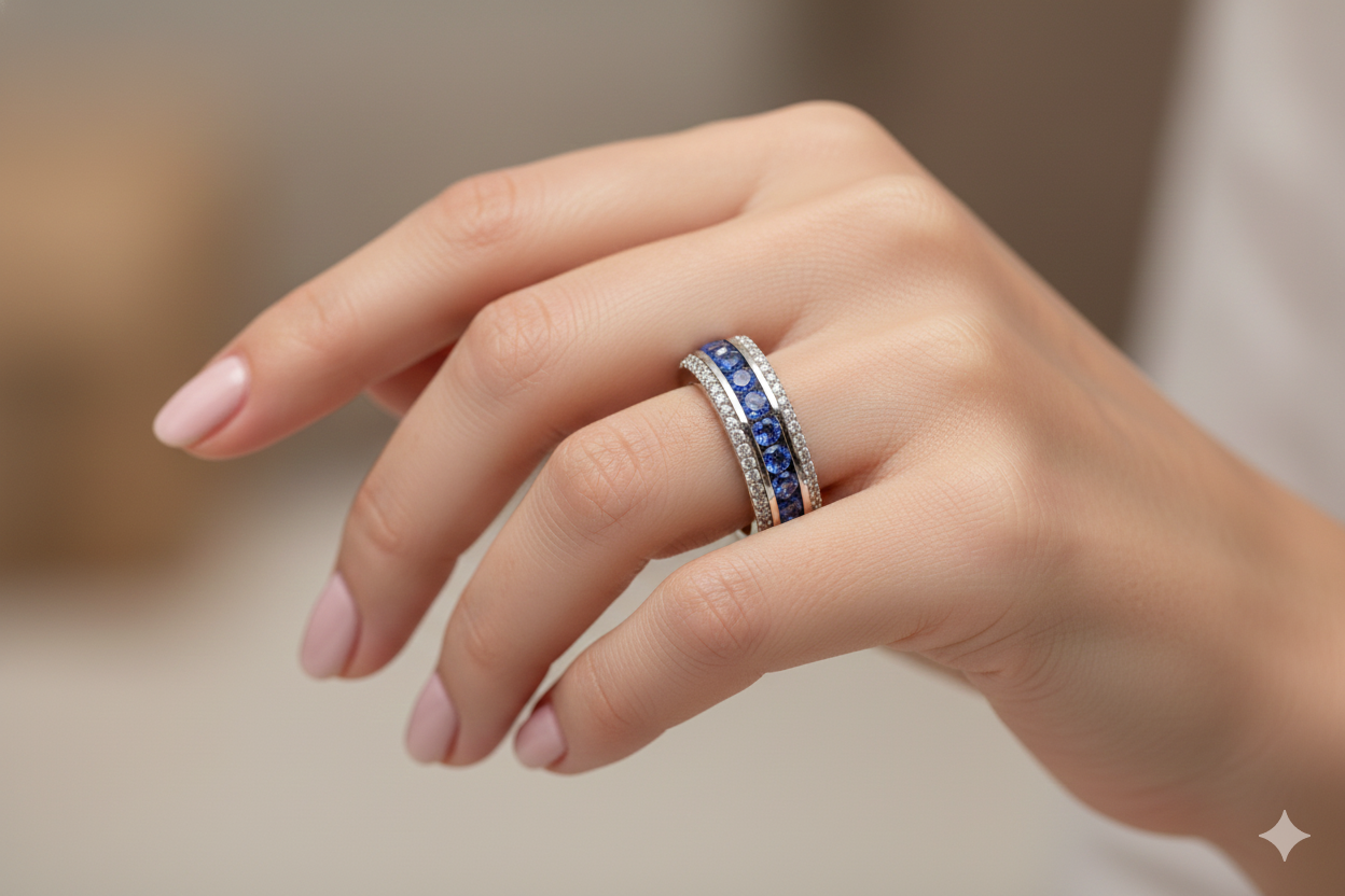 ROYAL SAPPHIRE | Ring White Gold