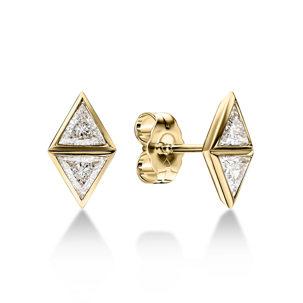 THE NOVA EARRING | Stud White Gold