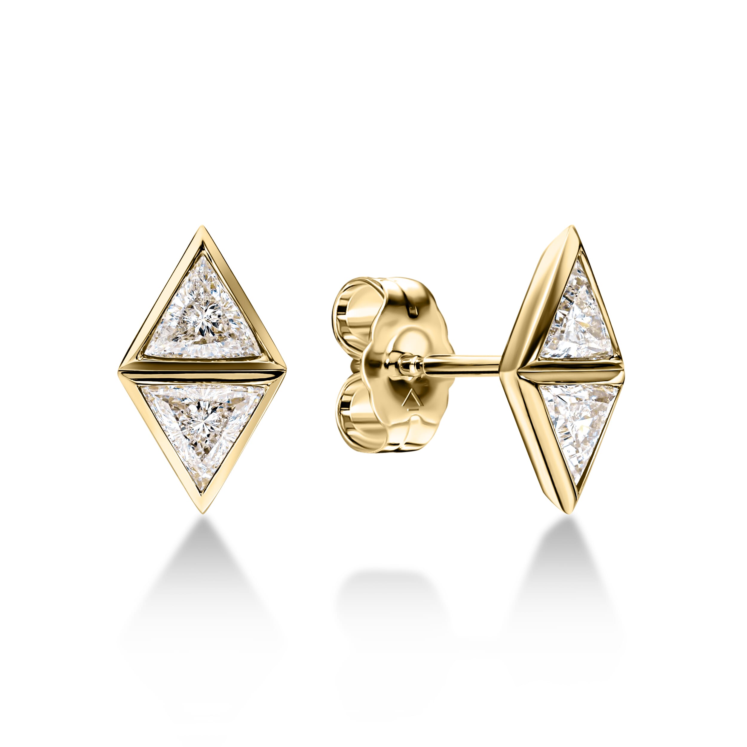 THE NOVA EARRING | Stud White Gold