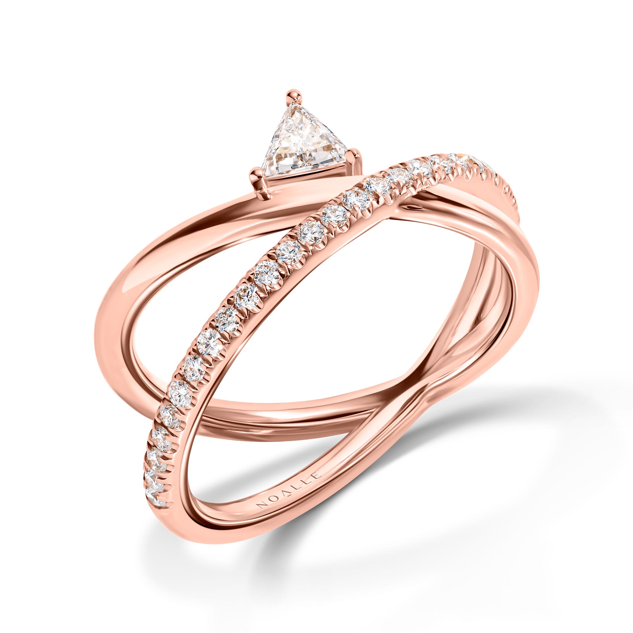 GEMINI RING | Solitaire White Gold