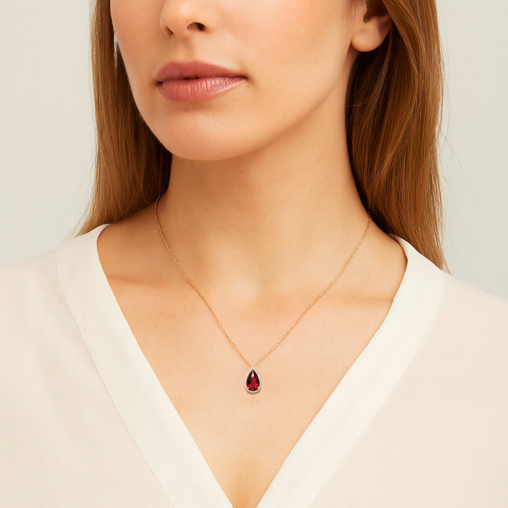 INBAL | תליון אבן חן ויהלומים טבעיים