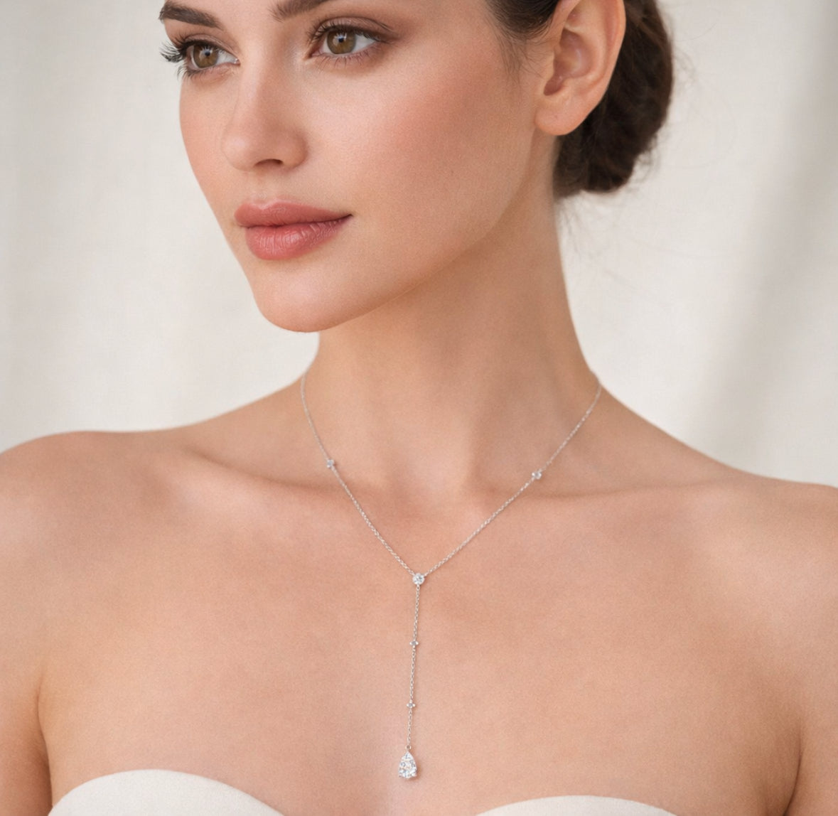 TRIPLE DROP | שרשרת עניבה יהלומים טבעיים