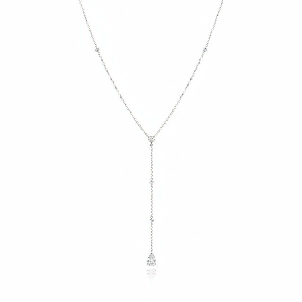 TRIPLE DROP | שרשרת עניבה יהלומים טבעיים