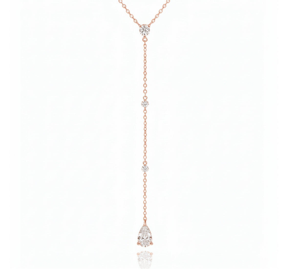 TRIPLE DROP | שרשרת עניבה יהלומים טבעיים