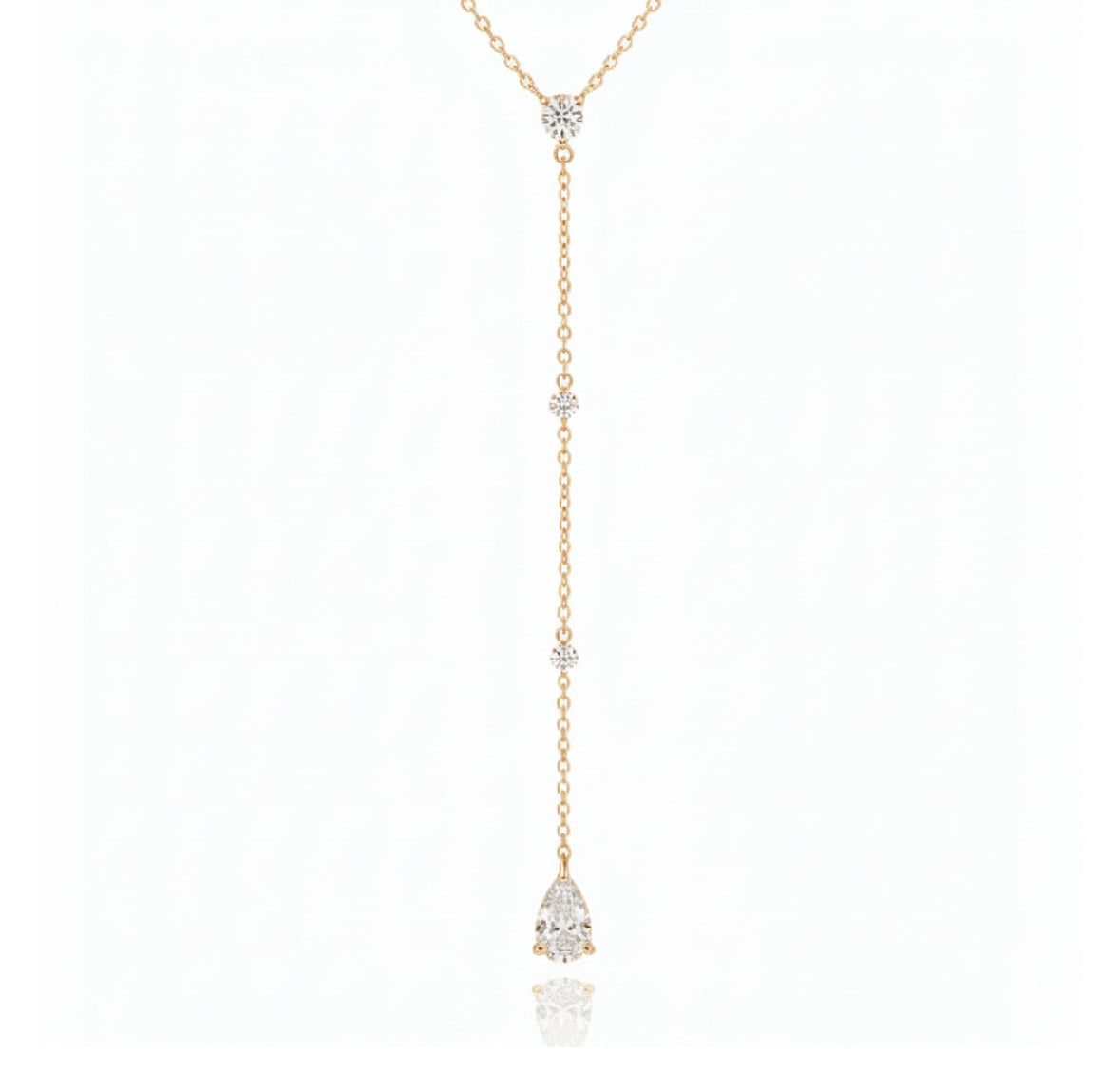 TRIPLE DROP | שרשרת עניבה יהלומים טבעיים