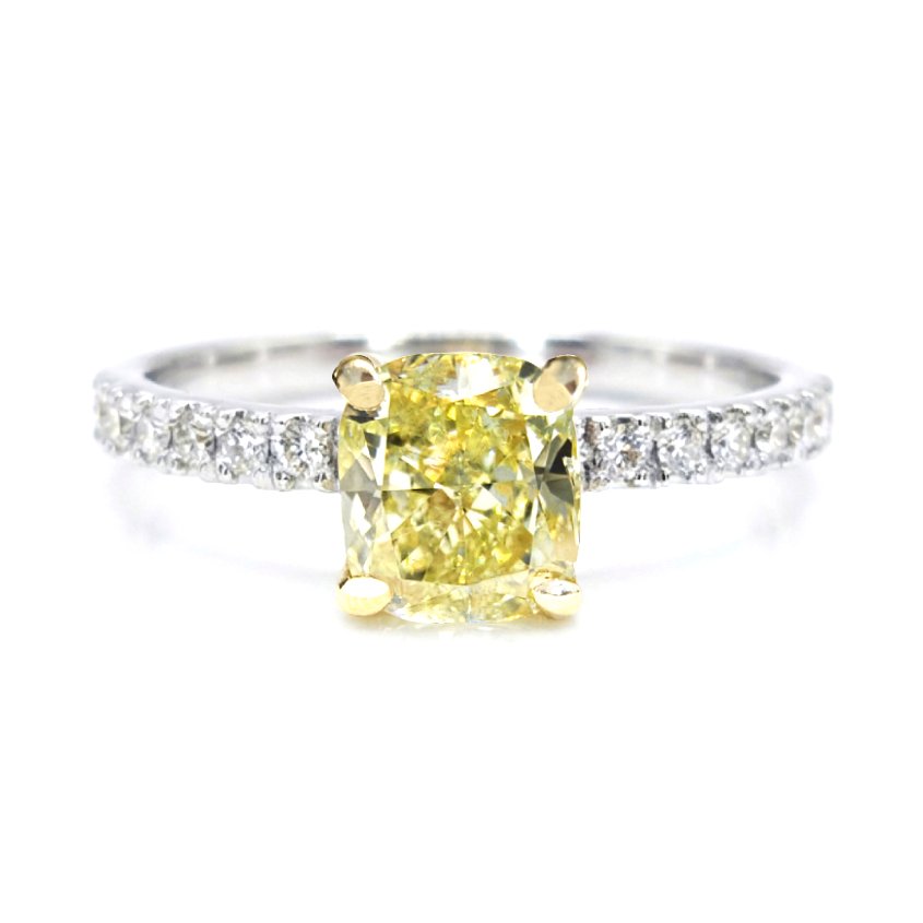 ROYAL SUN RING | 1.19 Ct Yellow Diamond Engagement Ring