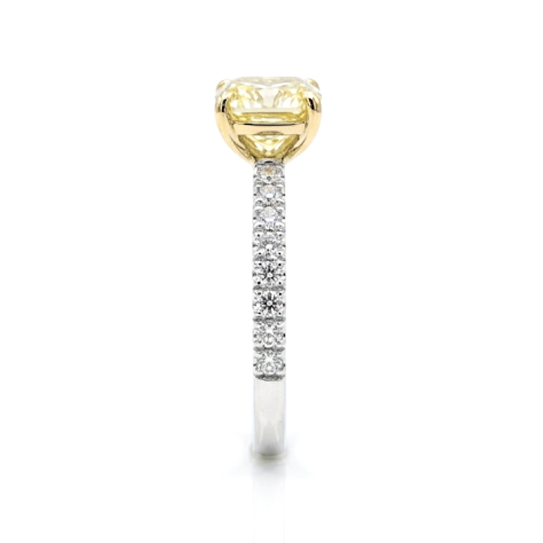 ROYAL SUN RING | 1.19 Ct Yellow Diamond Engagement Ring