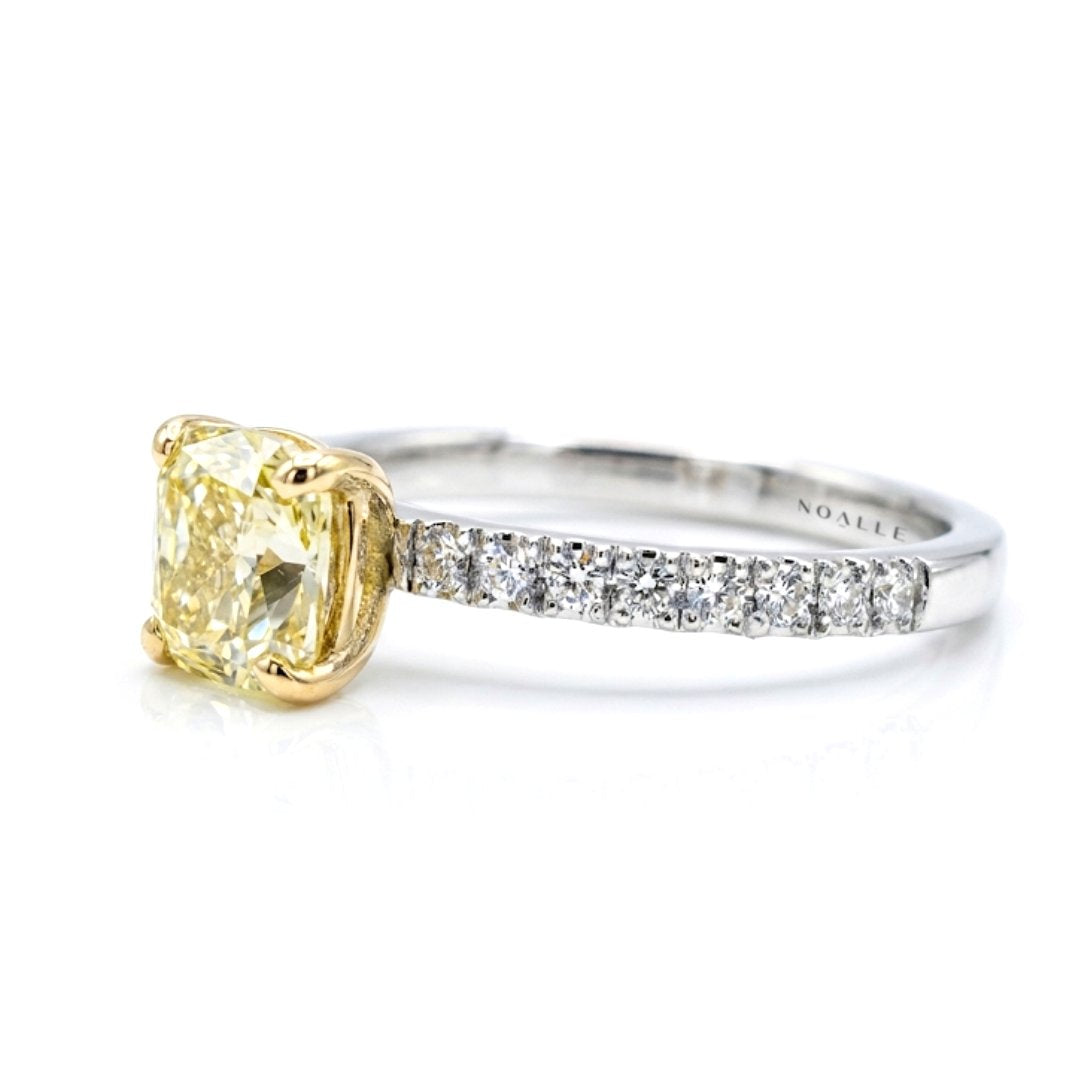 ROYAL SUN RING | 1.19 Ct Yellow Diamond Engagement Ring