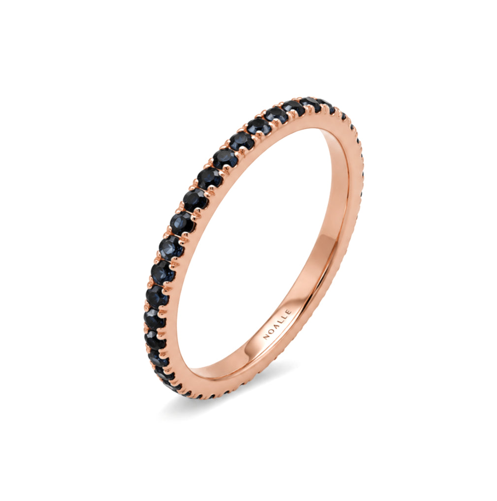 BLACK DIAMONDS ETERNA | טבעת איטרניטי יהלומים שחורים