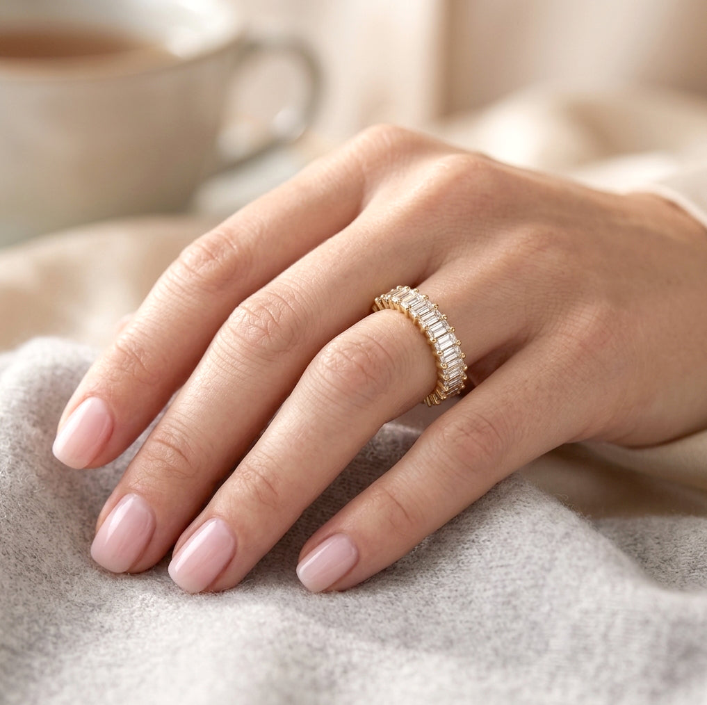 PARIS | Semi Eternity Baguette Diamonds Ring
