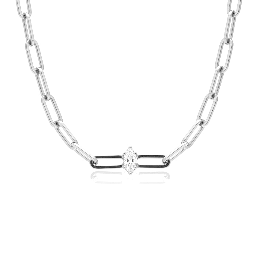 THE LINK CHOKER | Marquise Diamond Choker Necklace