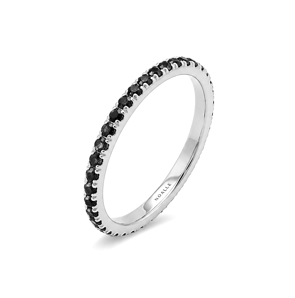 BLACK DIAMONDS ETERNA | טבעת איטרניטי יהלומים שחורים