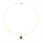 PUNCHY GOLD CHOKER | צו'קר אמרלד וזהב