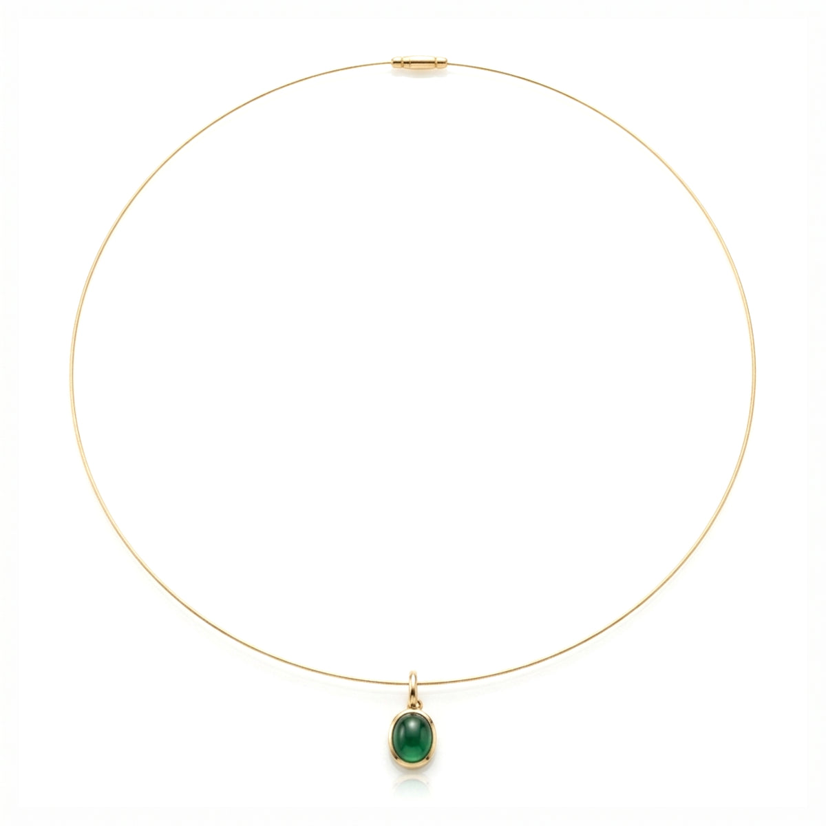 PUNCHY GOLD CHOKER | צו'קר אמרלד וזהב