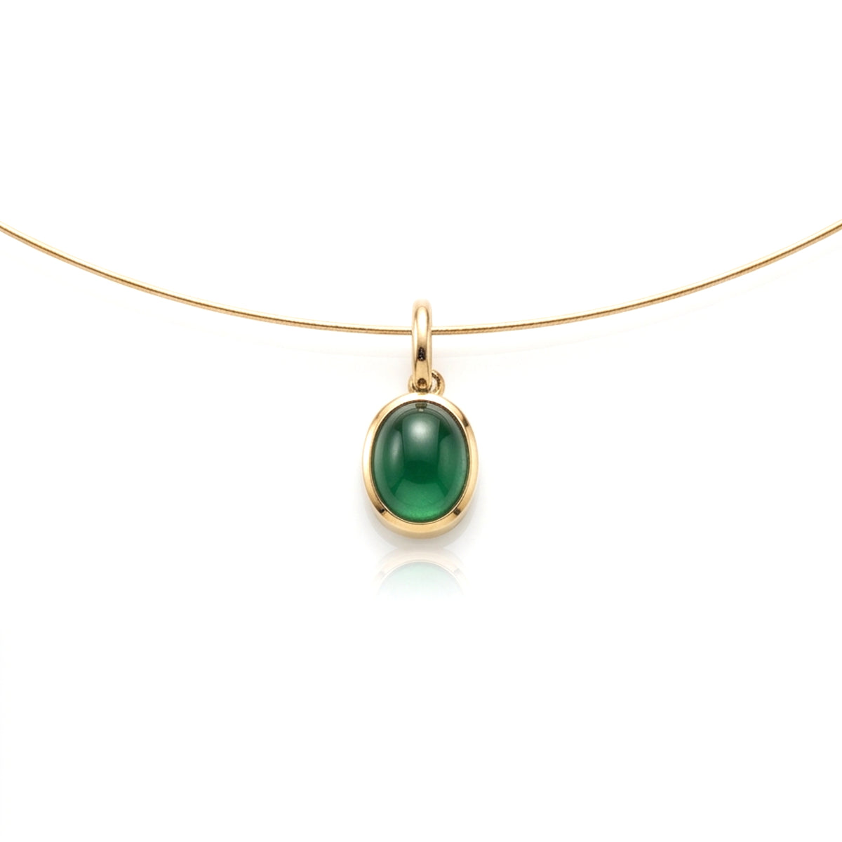 PUNCHY GOLD CHOKER | צו'קר אמרלד וזהב