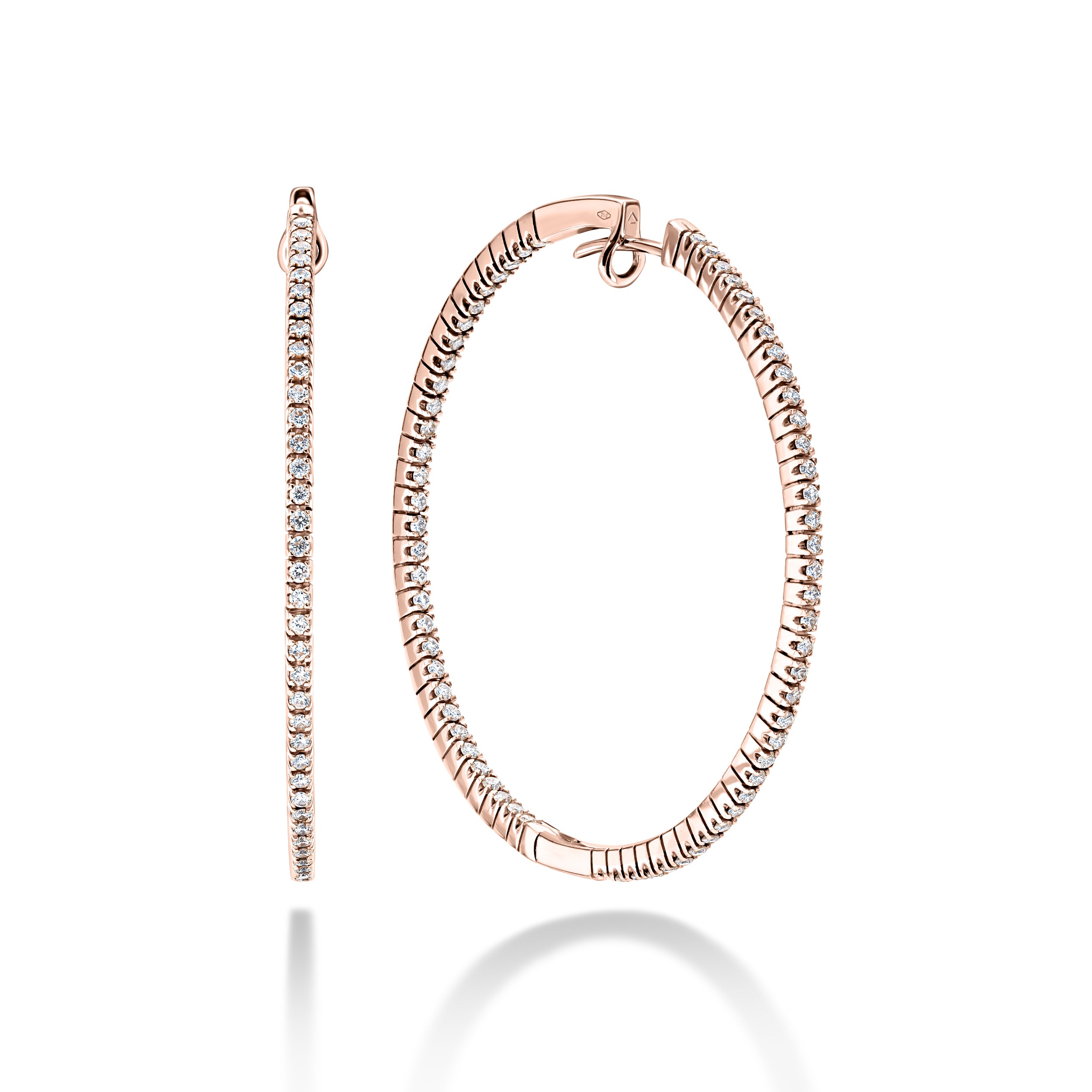 Eternity Hoop | 0.70 Diamonds Hoop Earrings