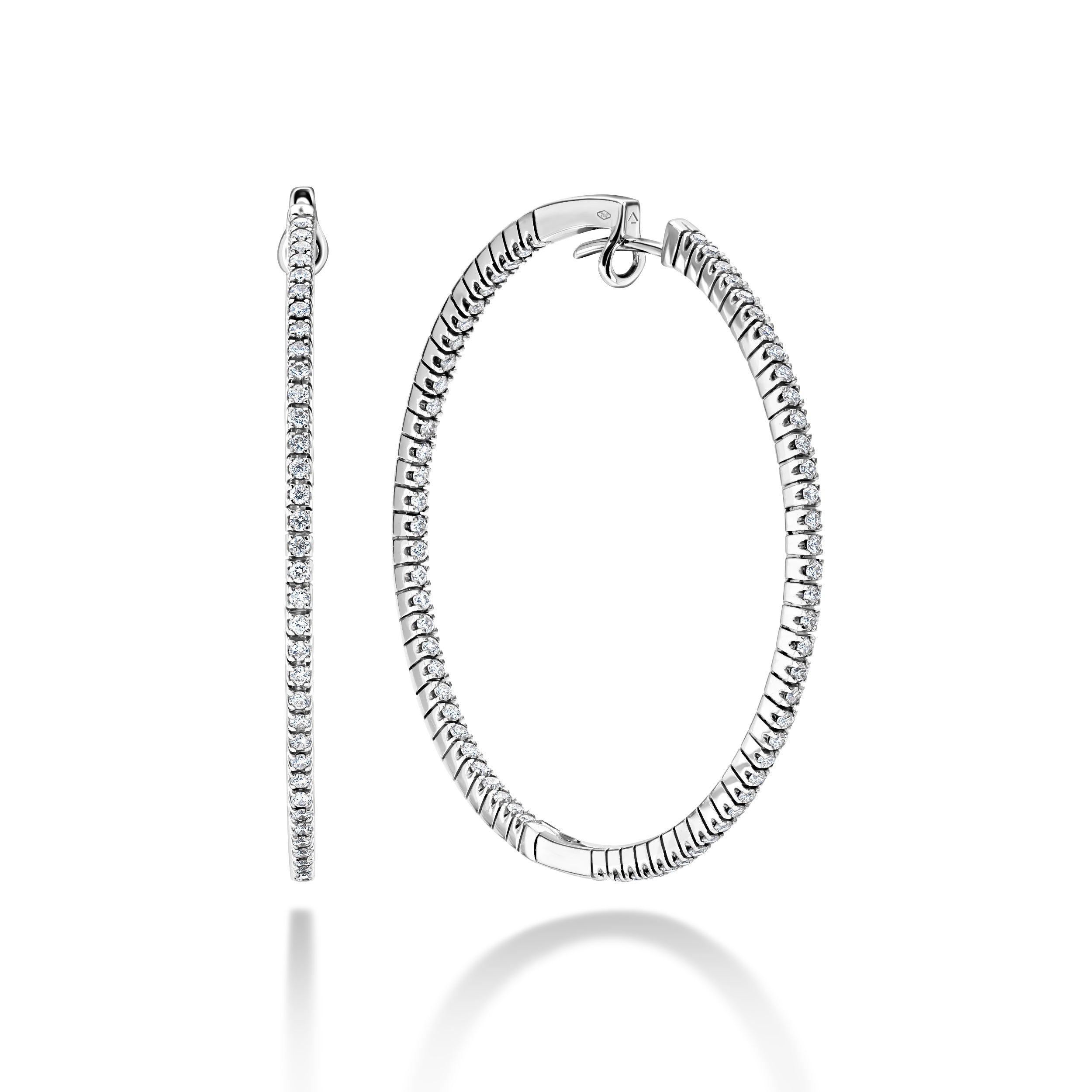 Eternity Hoop | 0.70 Diamonds Hoop Earrings