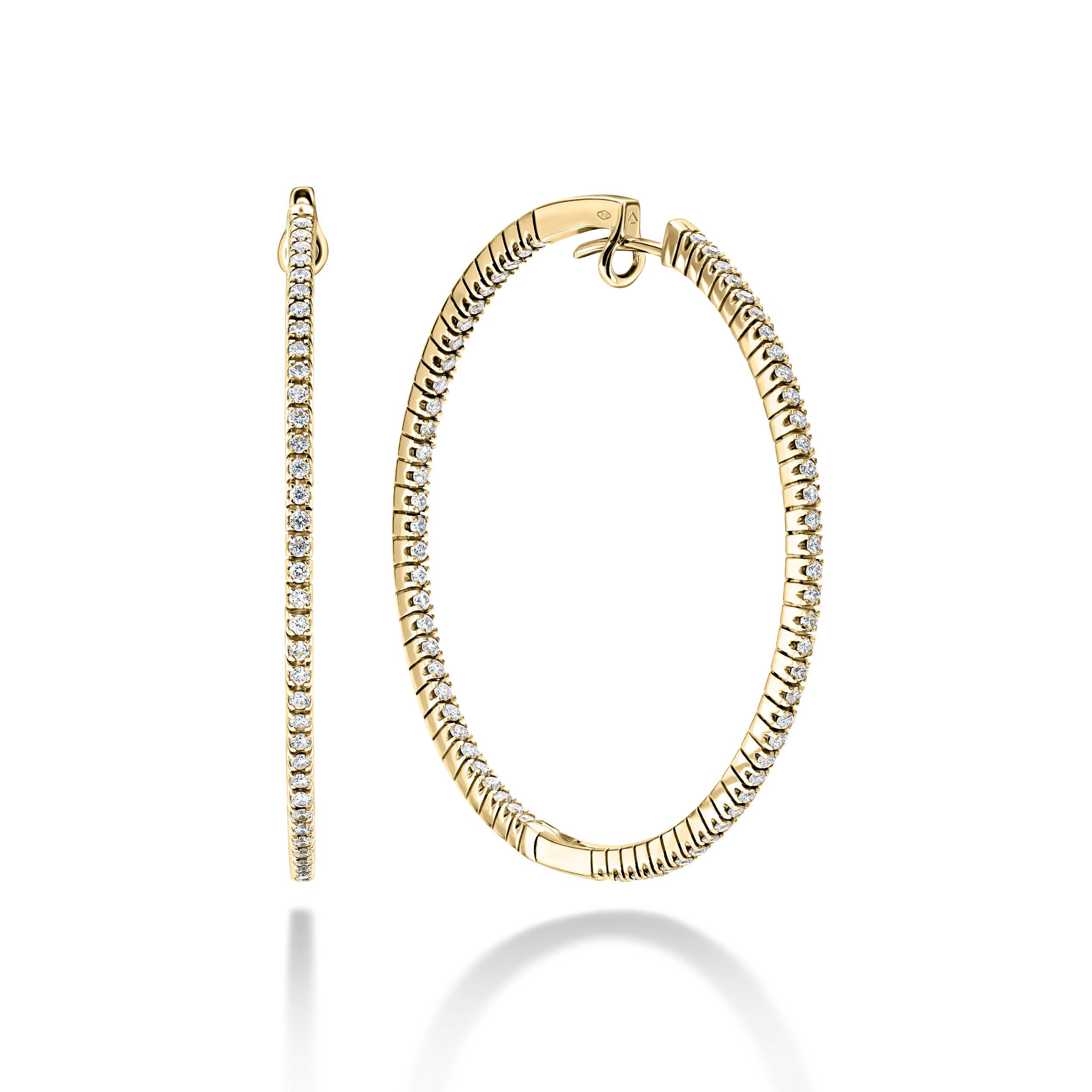 Eternity Hoop | 0.70 Diamonds Hoop Earrings