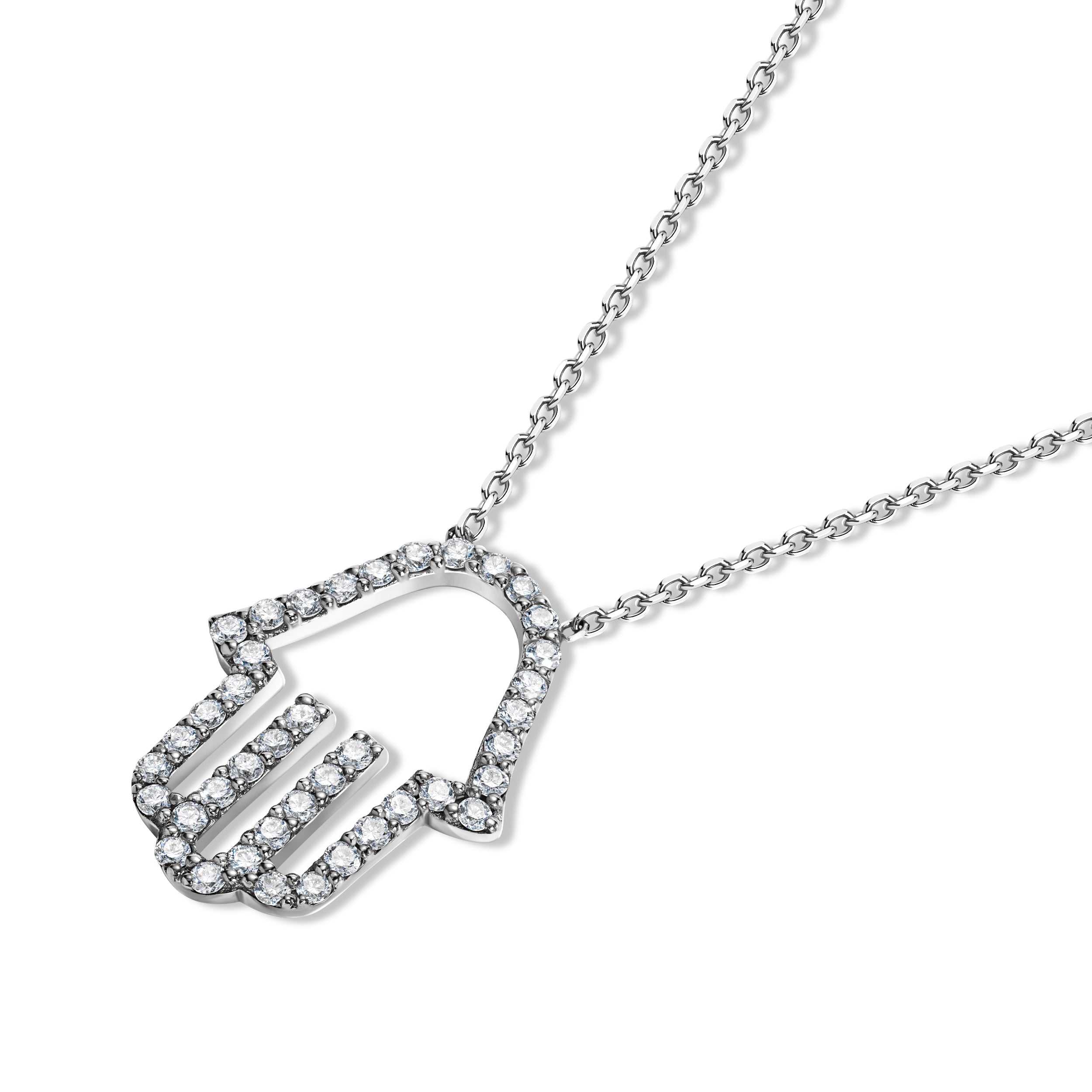 HAMSA | שרשרת חמסה משובצת יהלומים