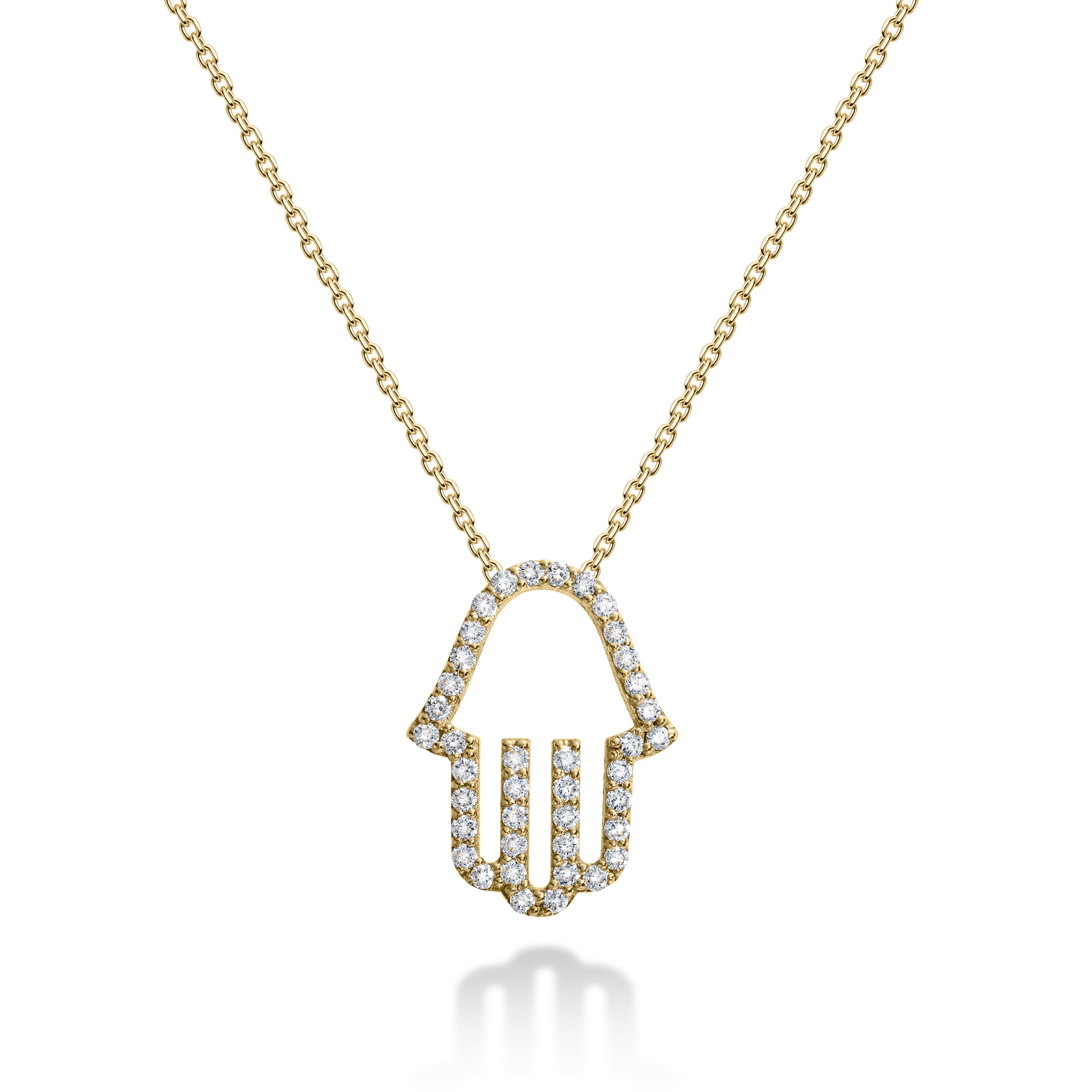 HAMSA | שרשרת חמסה משובצת יהלומים