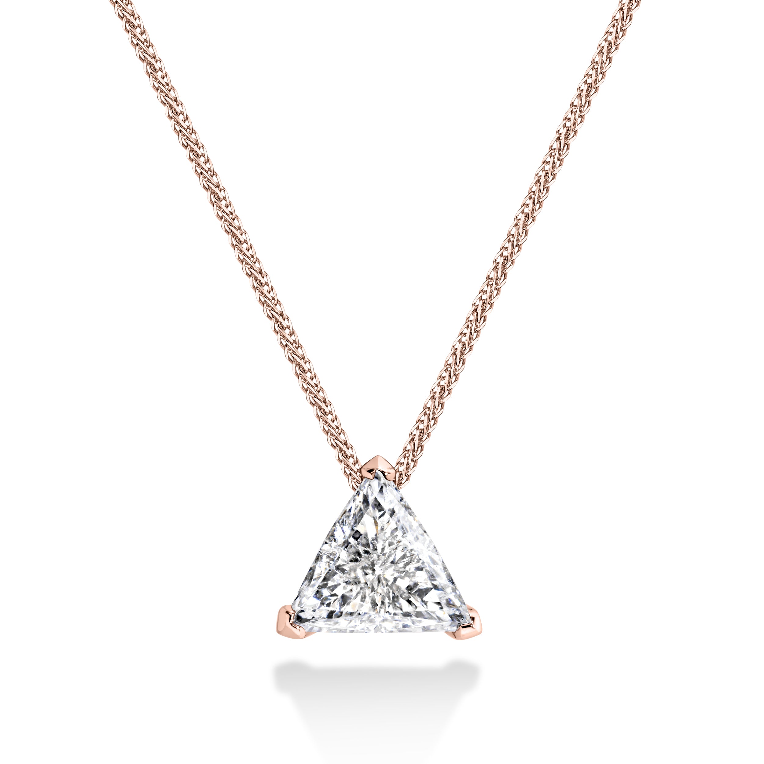 THE TRIANGLE | שרשרת יהלום משולש טבעי