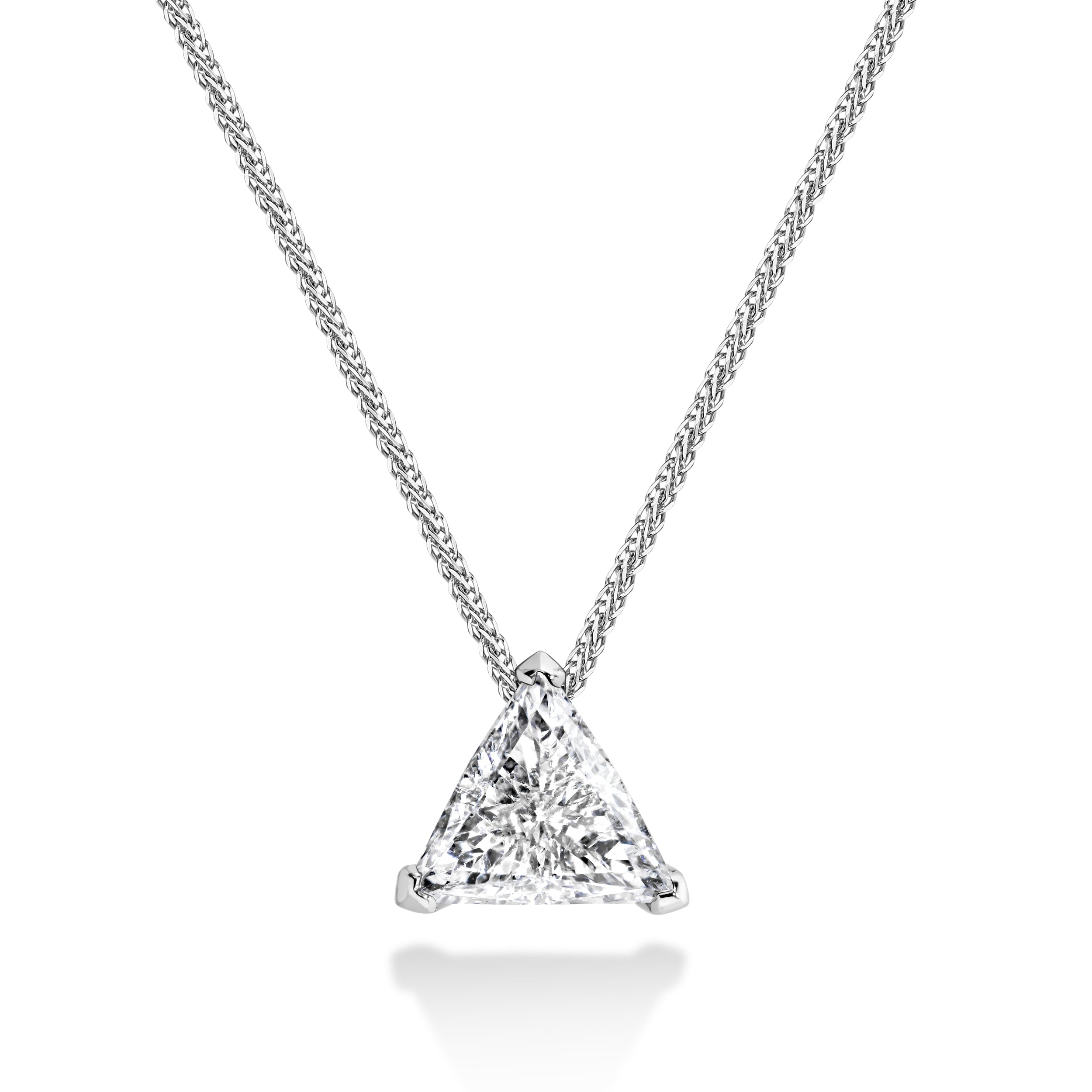 THE TRIANGLE | שרשרת יהלום משולש טבעי