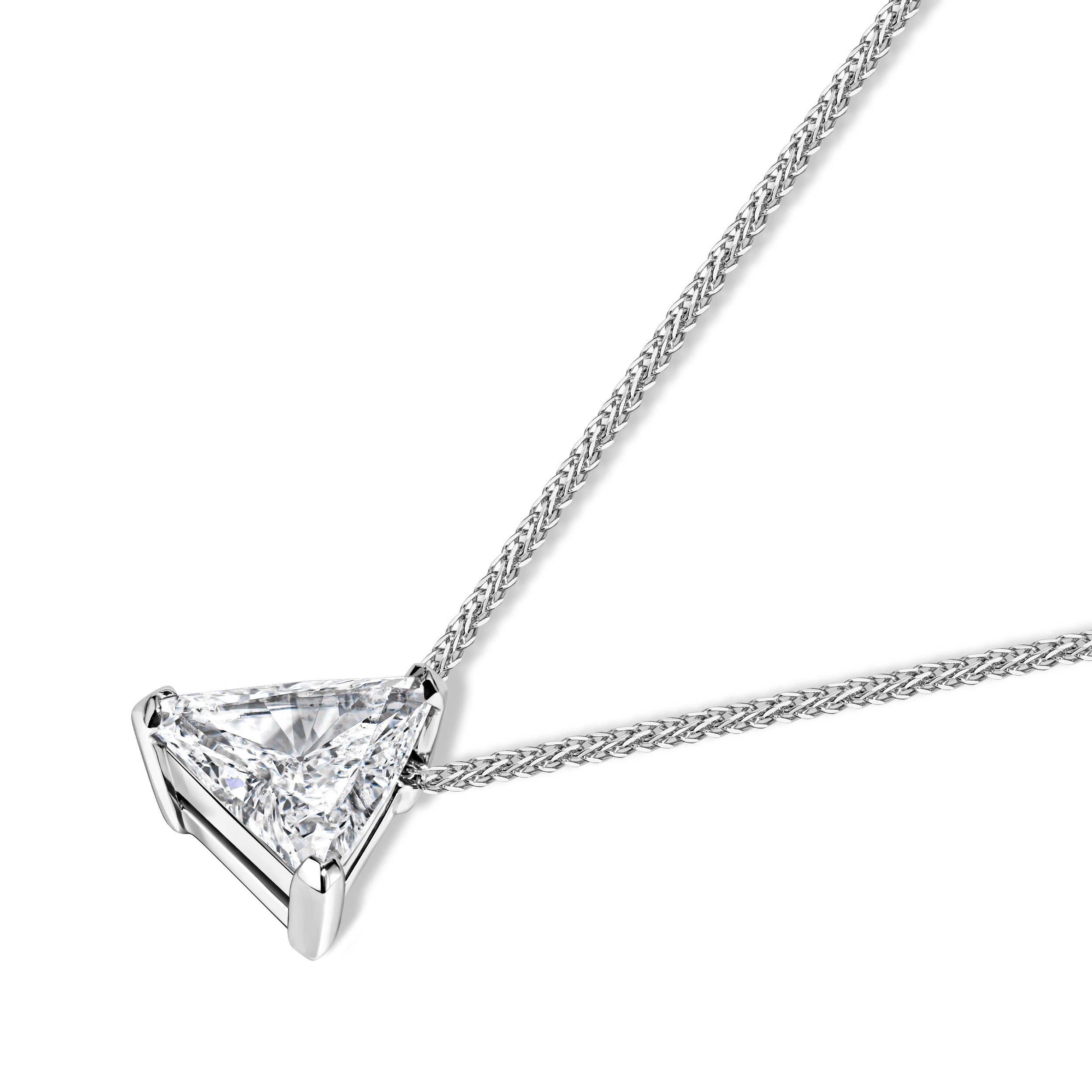 THE TRIANGLE | שרשרת יהלום משולש טבעי