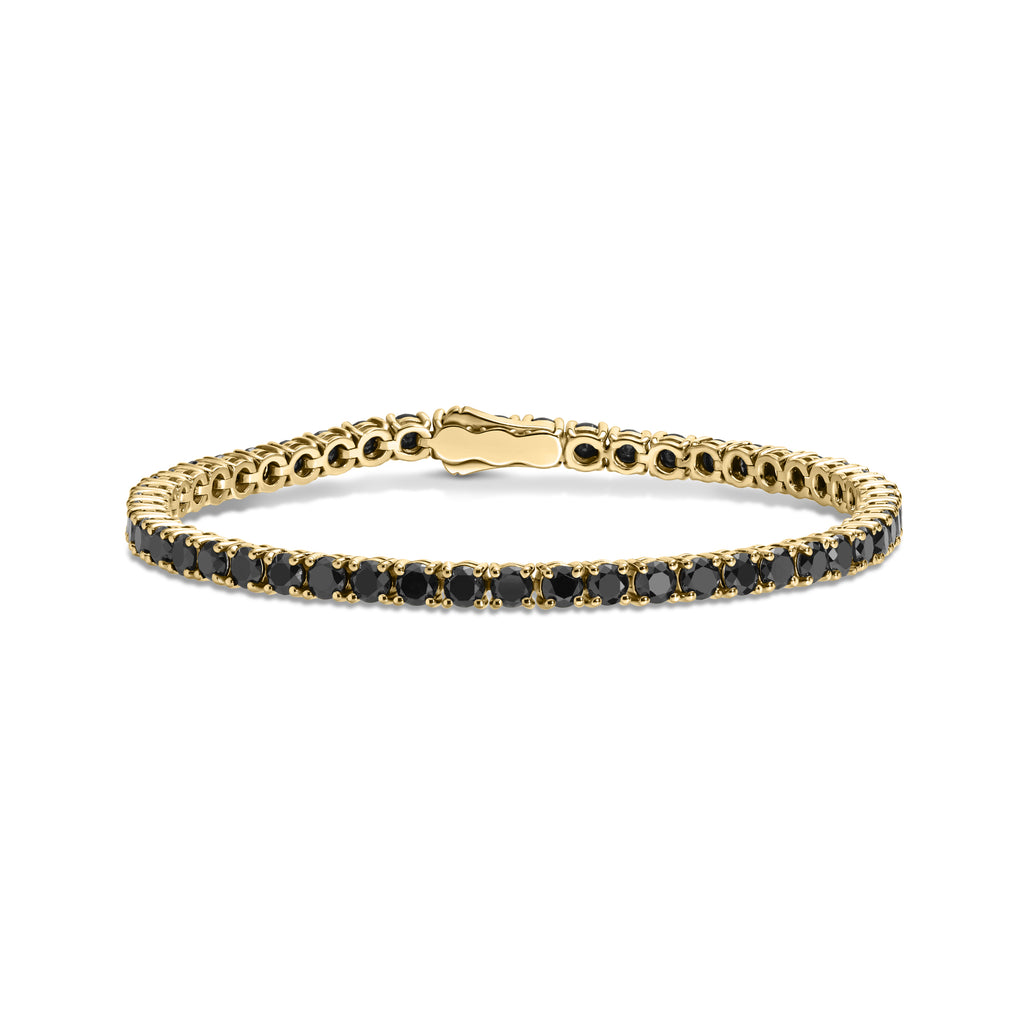 BLACK BRACELET | 5 Carat Black Diamonds Tennis Bracelet