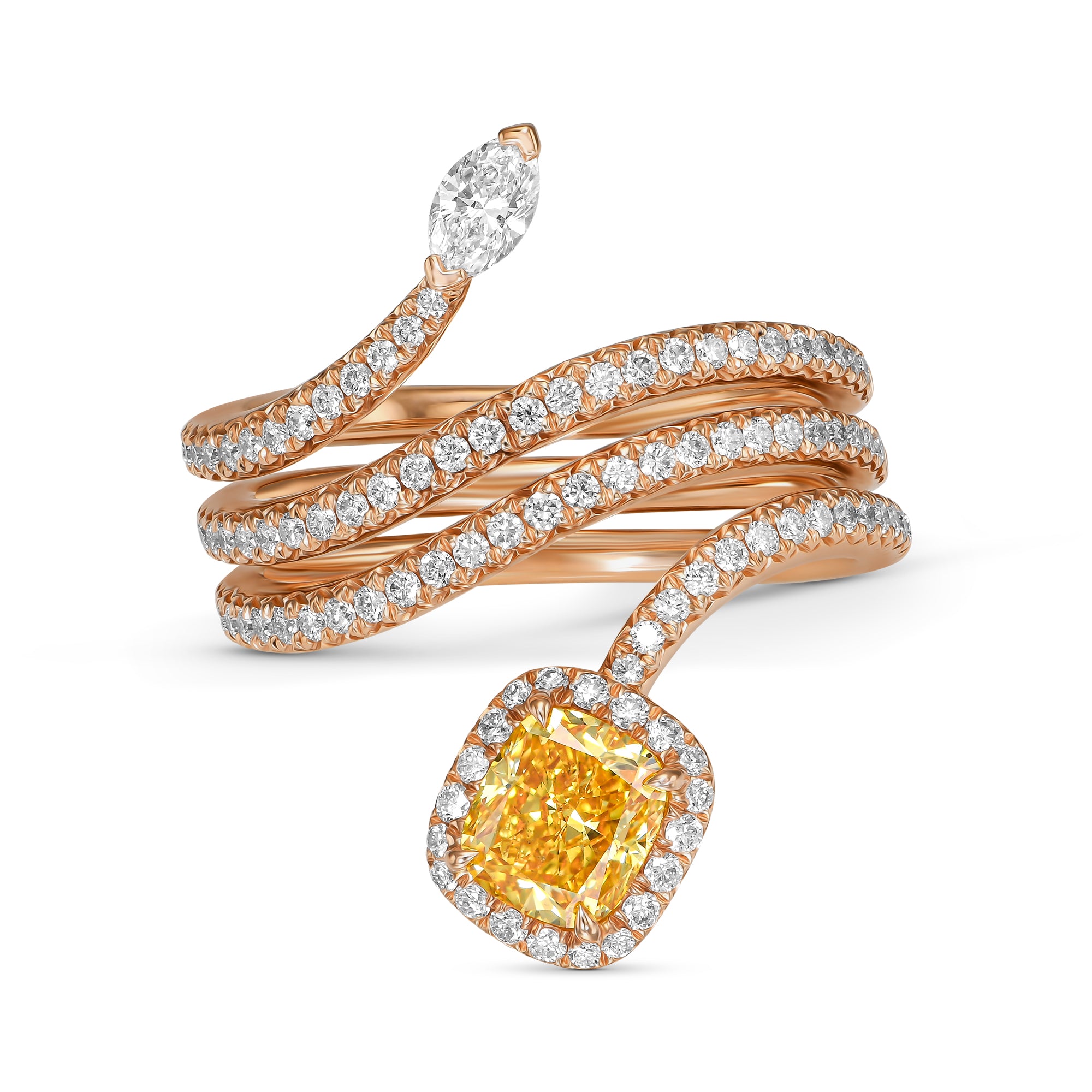 THE SOLAR FLOW | Ring White Gold