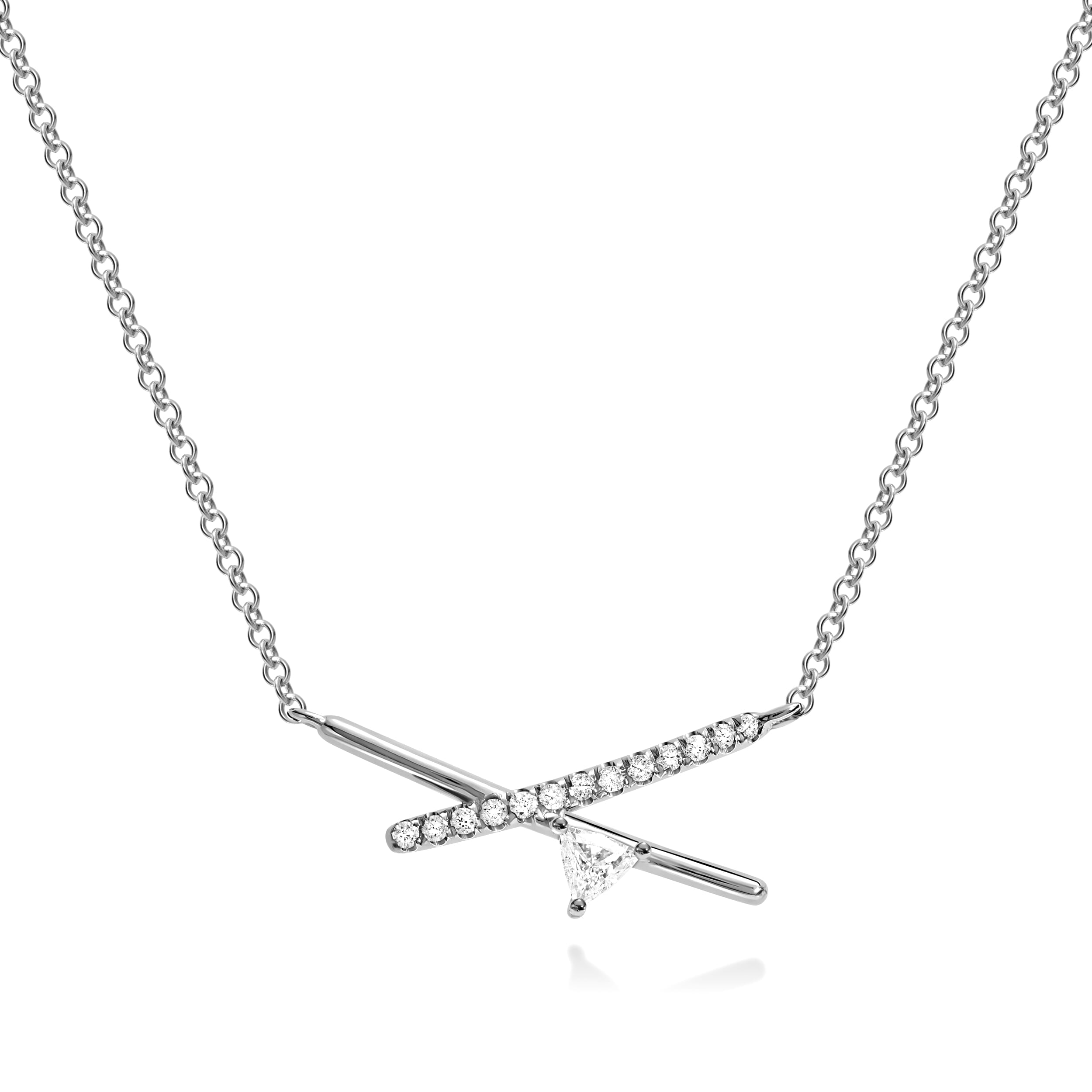 GEMINI NECKLACE | Pendant White Gold