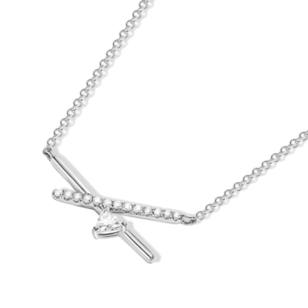 GEMINI NECKLACE | Pendant White Gold