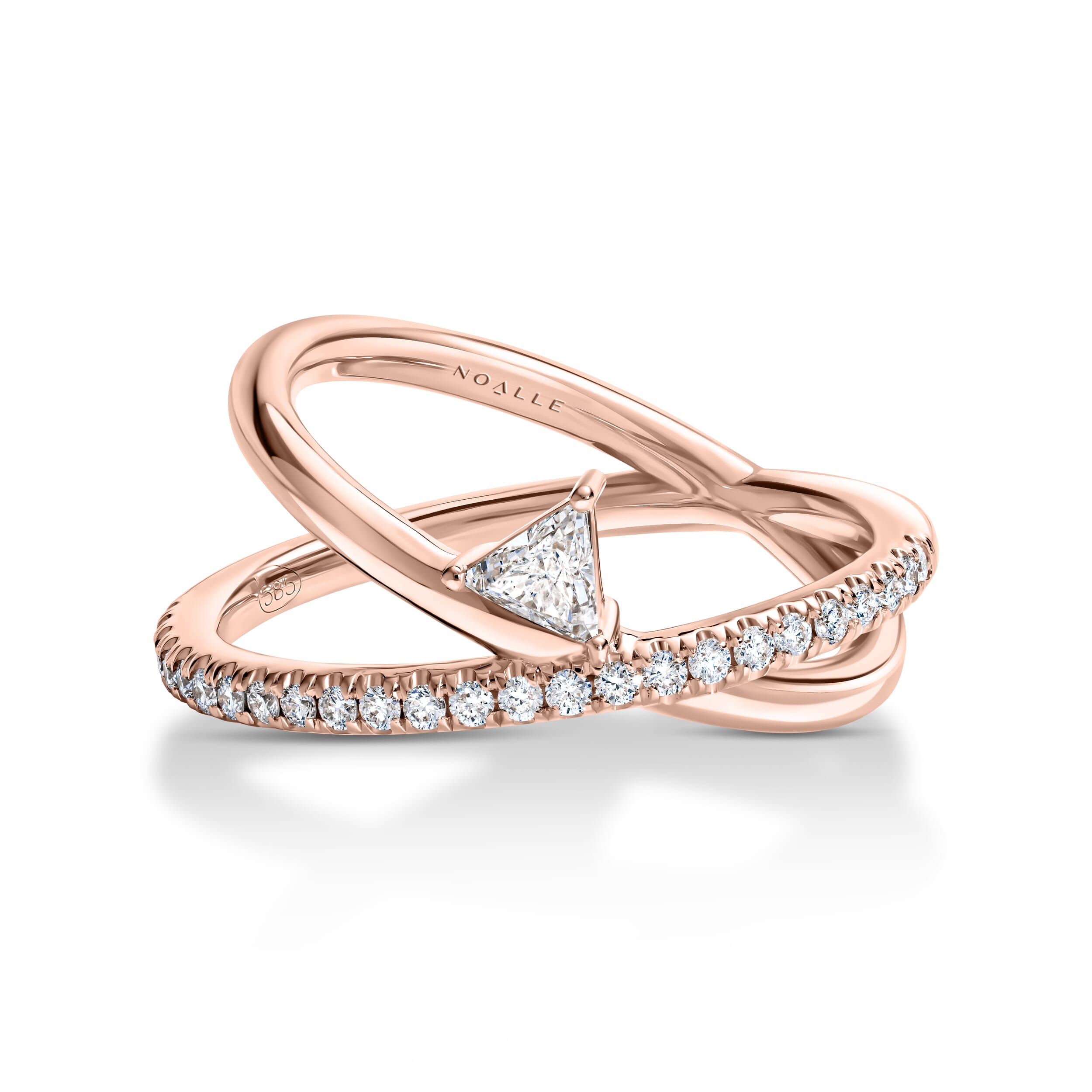 GEMINI RING | Solitaire White Gold