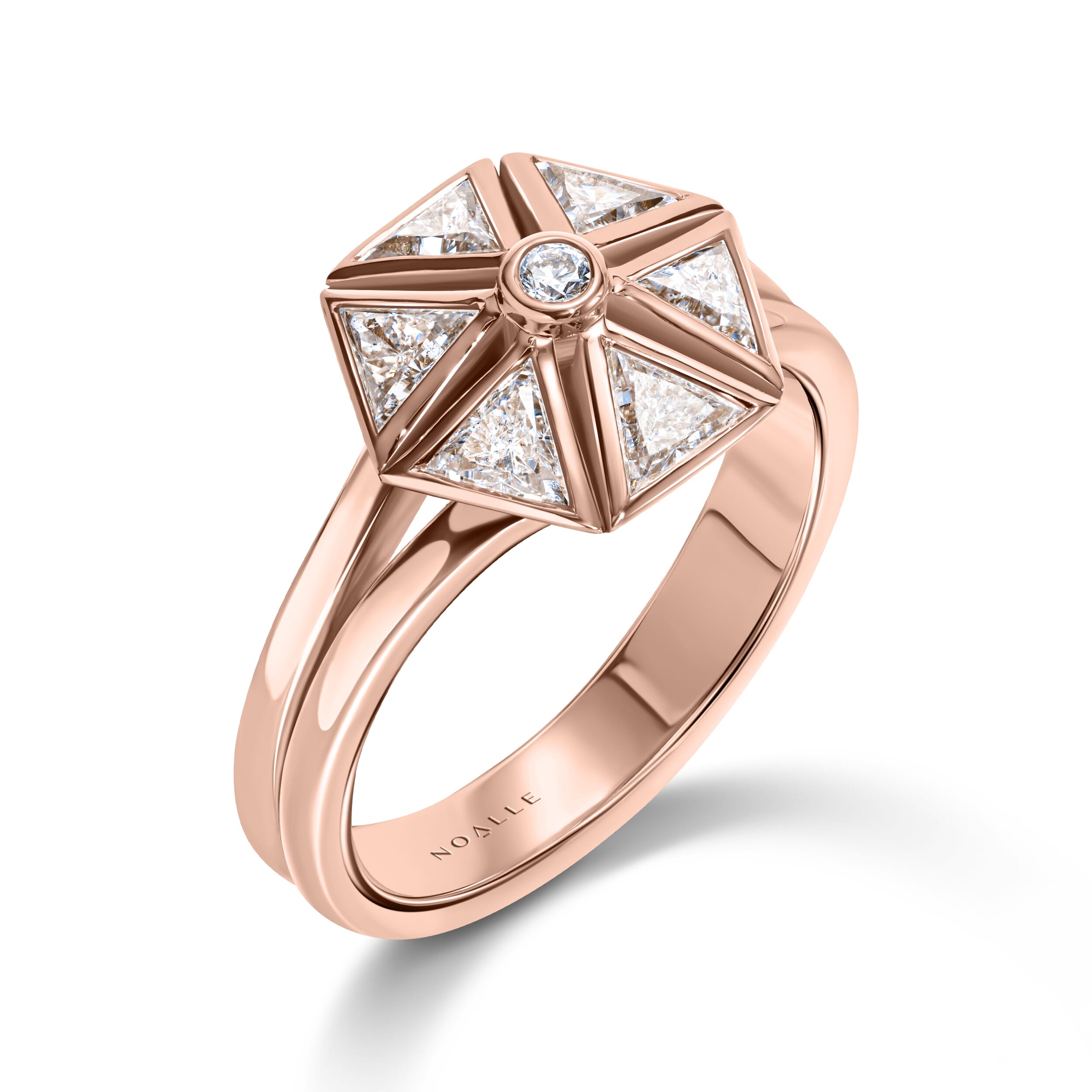 NOARA RING | Solitaire White Gold