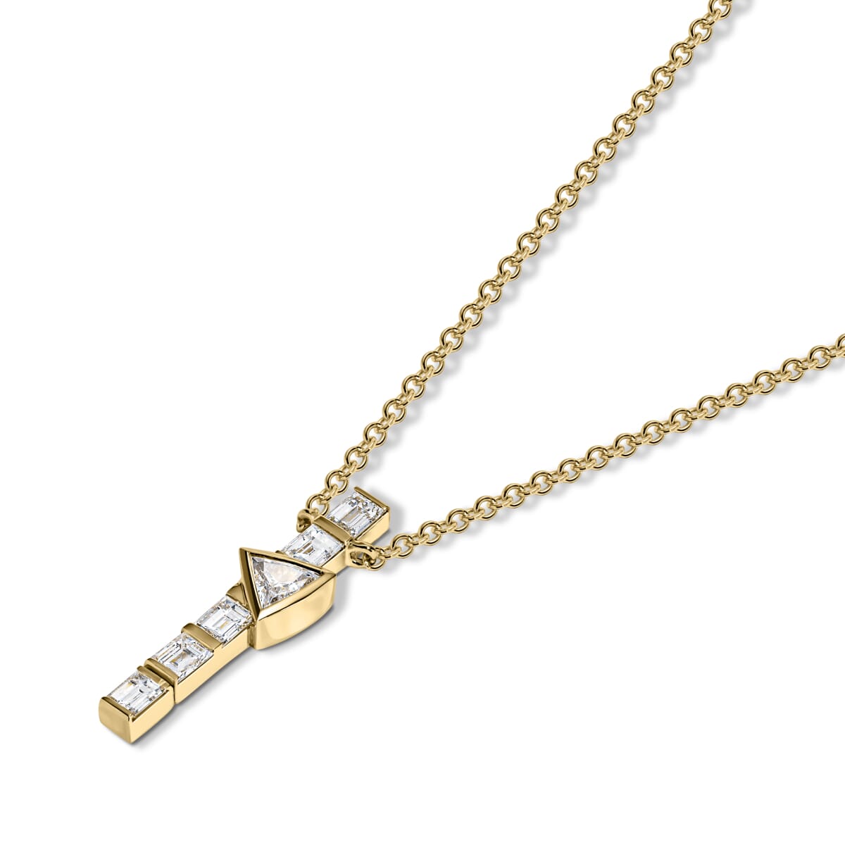AXIS NECKLACE | Pendant White Gold