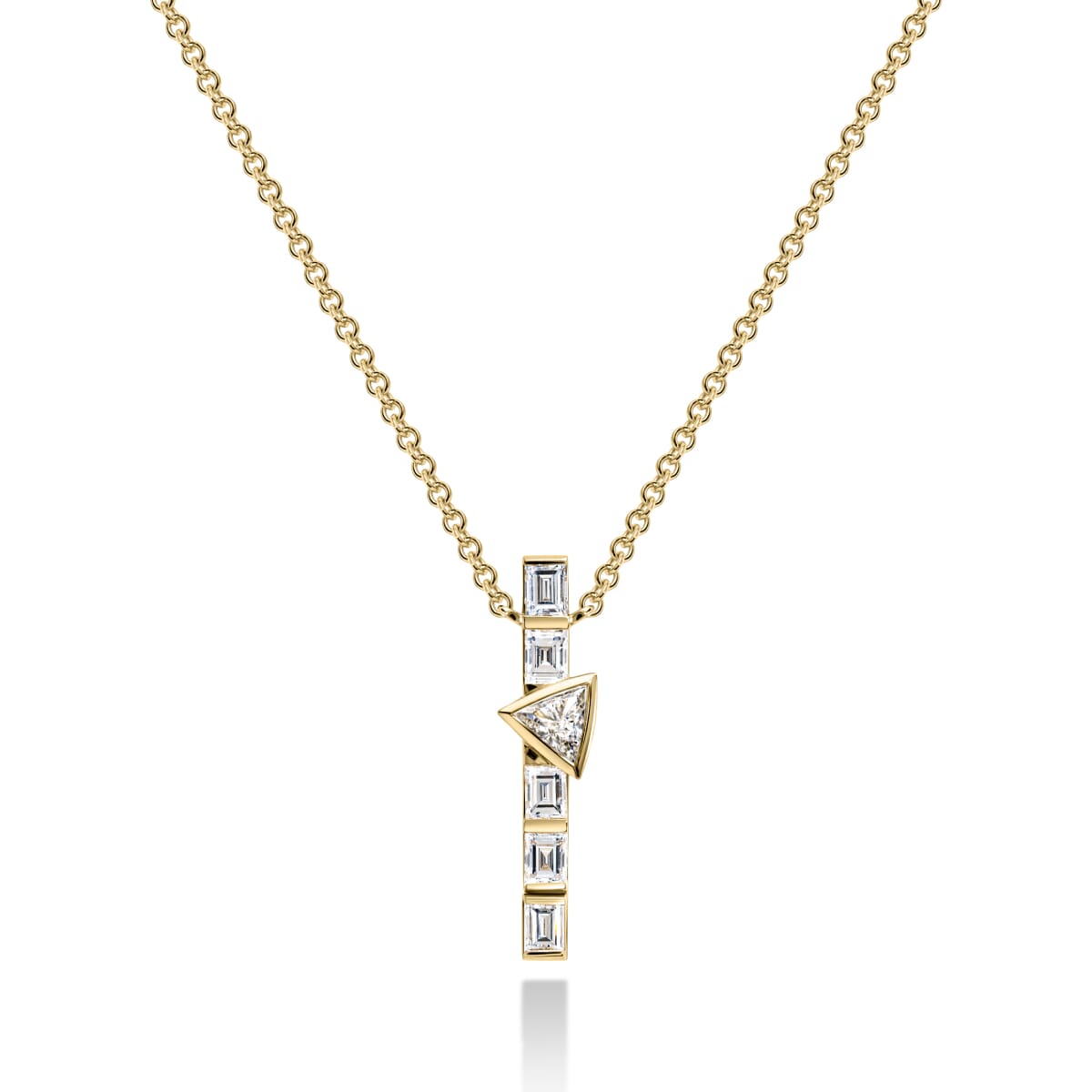 AXIS NECKLACE | Pendant White Gold