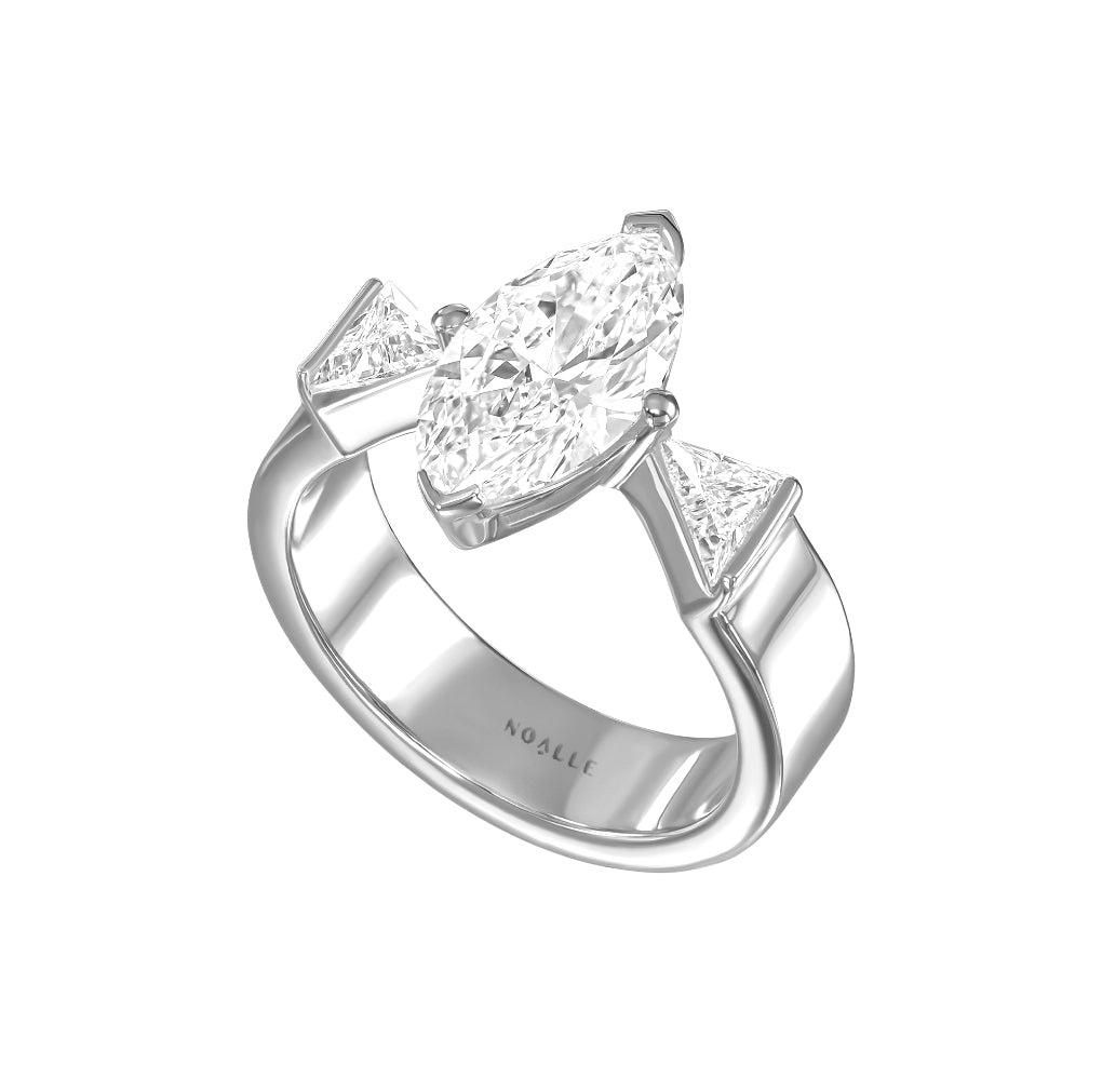 Marquise Lux | טבעת יהלומים מרקיזה